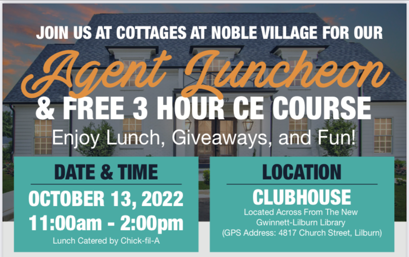 Free CE & Agent Luncheon